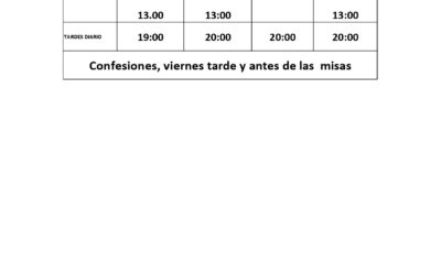 Horario Misas